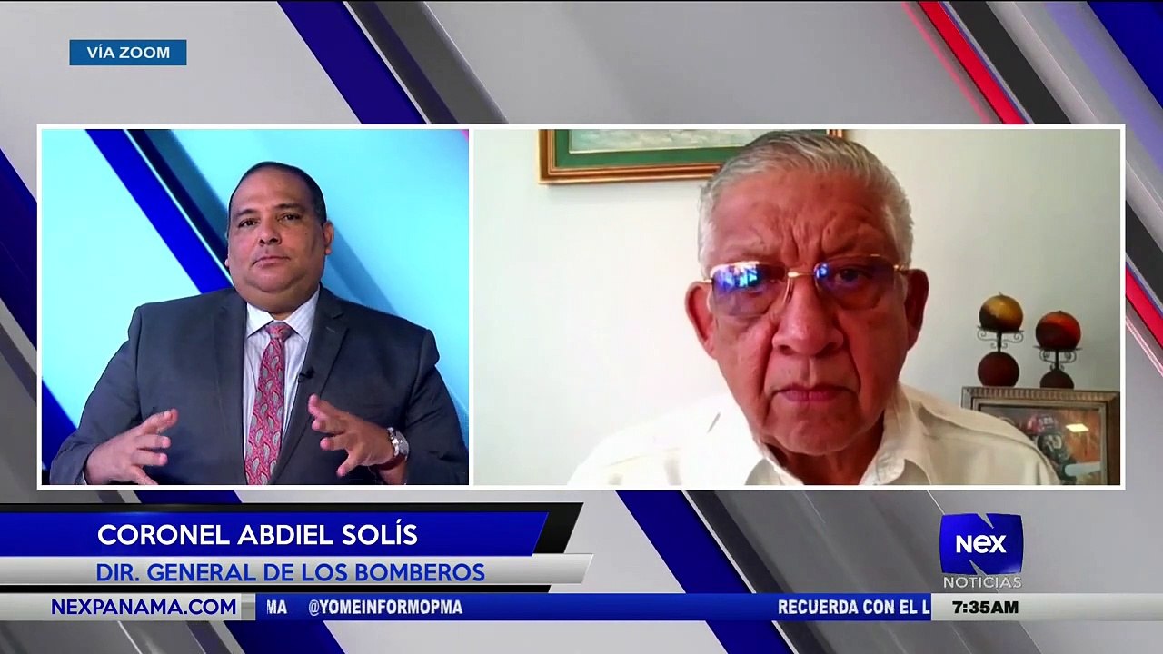 Entrevista al Coronel Abdiel Solis, Director General de los Bomberos  - Nex Noticias