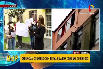 Lince: vecinos denuncian construcción ilegal en aires comunes de edificio