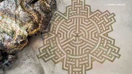 How This Guy Makes Incredible Sand Art