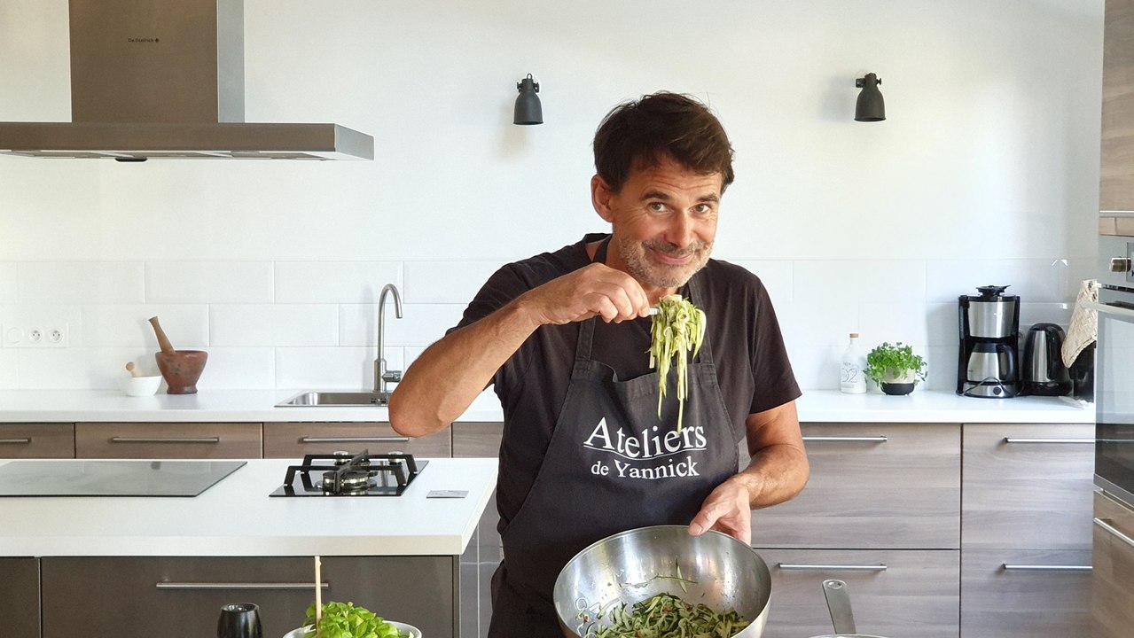 Recette de tagliatelles de courgettes et noix