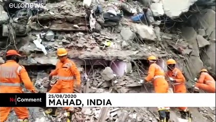 En Inde, des habitants piégés après l'effondrement d'un immeuble