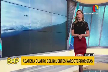 Vraem: abaten a cuatro delincuentes narcoterroristas
