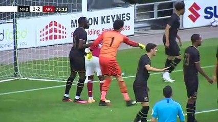 Mark McGuinness Goal - MK Dons 1 - 3 Arsenal (Full Replay)