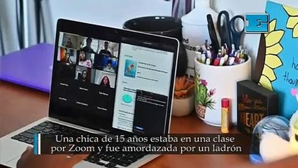 Una chica de 15 años estaba en una clase por Zoom y fue amordazada por un ladrón