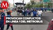 Policías de CdMx bloquean avenida Insurgentes