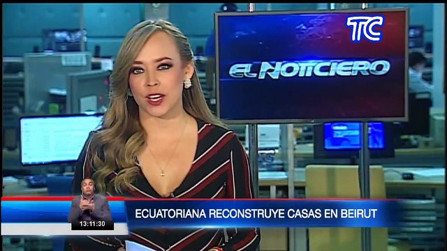 Ecuatoriana ayuda a reconstruir casas en Beirut a personas afectadas por explosiones
