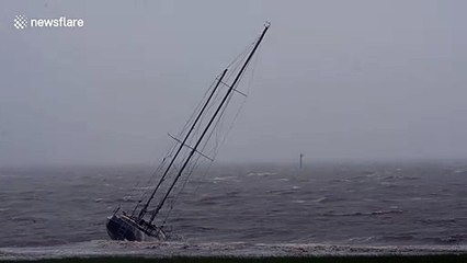 Storm Francis ruins year long repair of yacht in Irish Sea