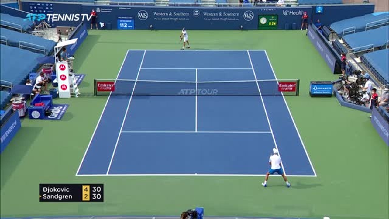 Djokovic cruises to victory against Sandgren