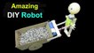 WOW !! Amazing Pushing Cart Robot Boy | Amazing Idea with DC Motor | Homemade Robot Project
