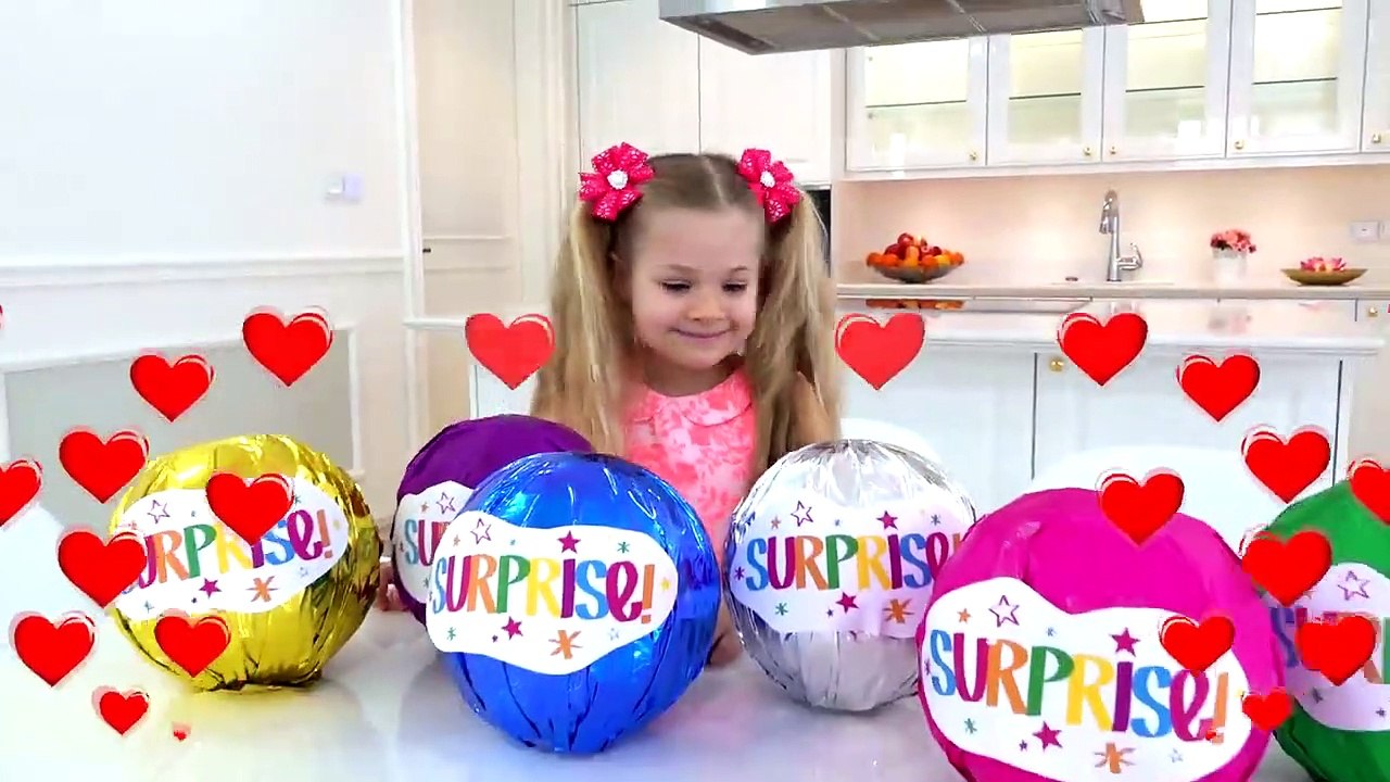 Diana and Roma Chocolate Eggs Surprise Challenge