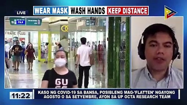 #LagingHanda | Kaso ng CoVID-19 sa bansa, posibleng mag-'flatten' ngayong Agosto o sa Setyembre, ayon sa UP OCTA research team
