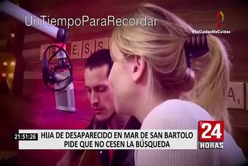 Hija de desaparecido en mar de San Bartolo pide que no cese la búsqueda