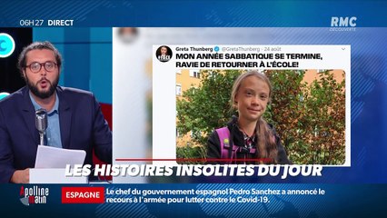 «Les 3 histoire de Charles Magnien » : Greta Thunberg retourne à l'école, KFC doit revoir son slogan et les Pères Noël révisent les gestes barrières - 26/08