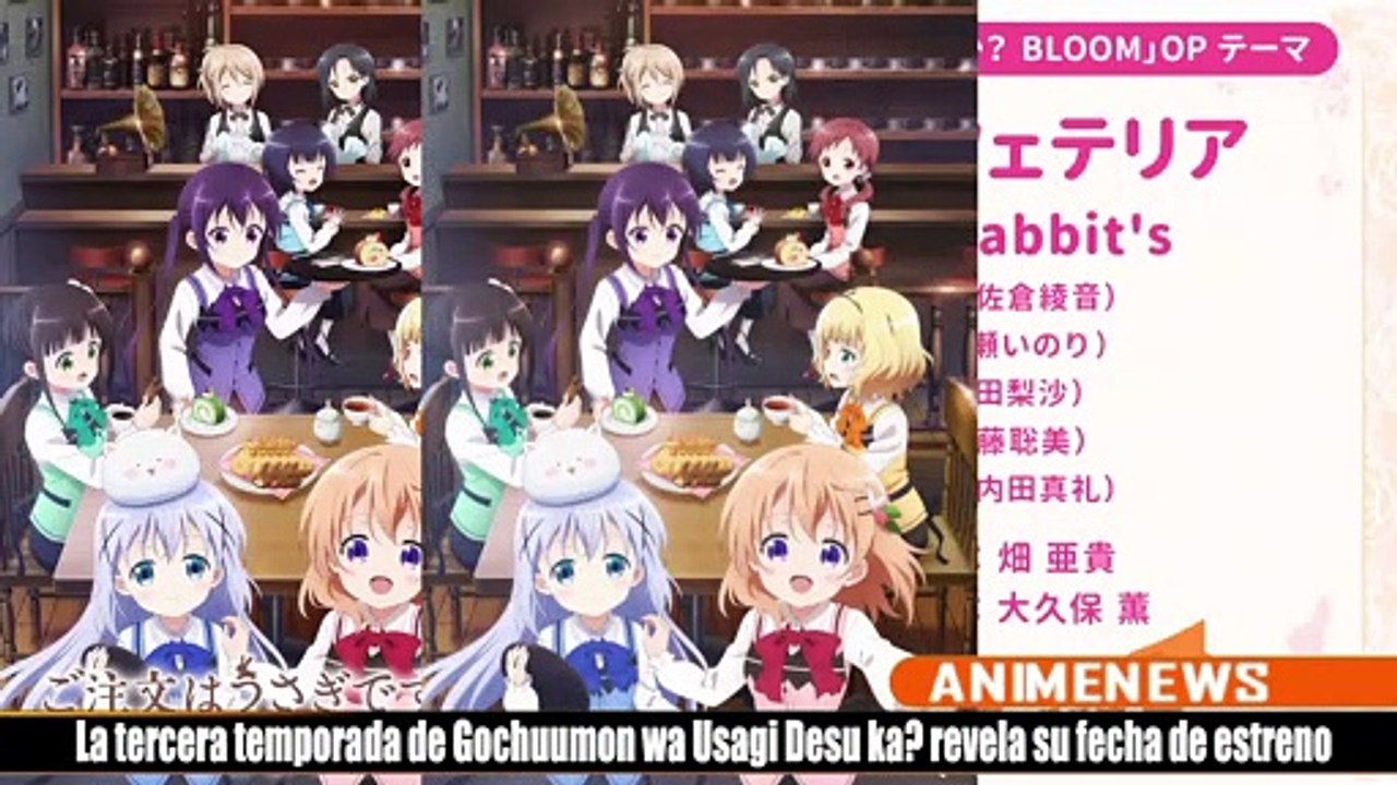 La tercera temporada de Gochuumon wa Usagi Desu ka? revela su fecha de estreno