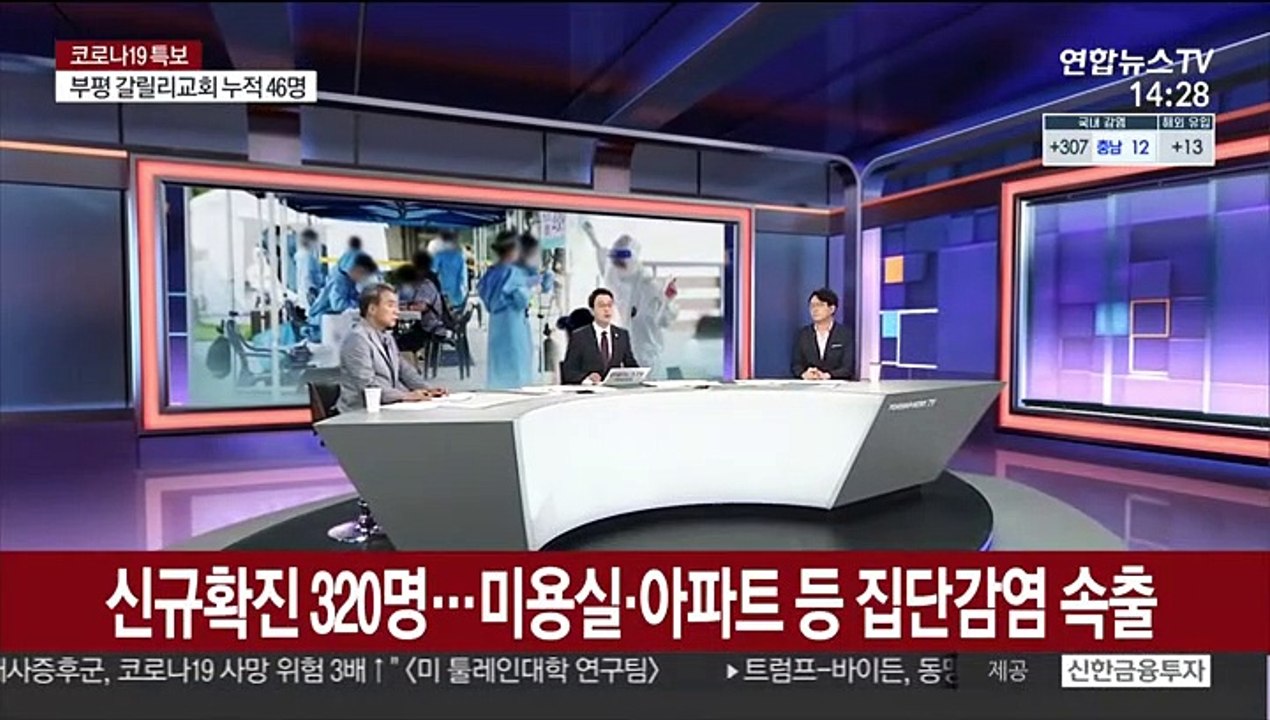 [뉴스큐브] 신규확진 320명…미용실·아파트 등 집단감염 속출