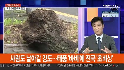 [뉴스큐브]역대급 초강력 태풍 '바비'…최대풍속 초속 45m