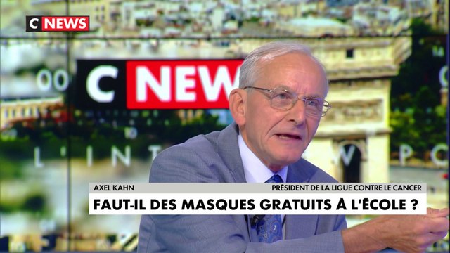 Axel Kahn, président de la Ligue contre le cancer, sur les masques à l’école : «Ce n’est pas aux familles et aux enfants de payer les masques» #LaMatinale