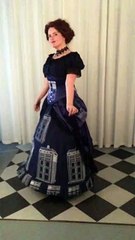 Tardis Corset Gown
