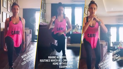 Watch Intense Home Workout Of Bipasha Basu