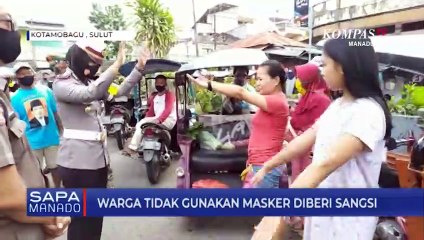 Warga Tidak Gunakan Masker Diberi Sangsi
