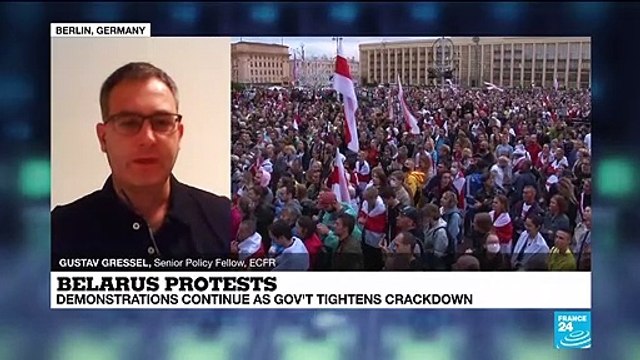 Protests continue as Belarus tightens crackdown