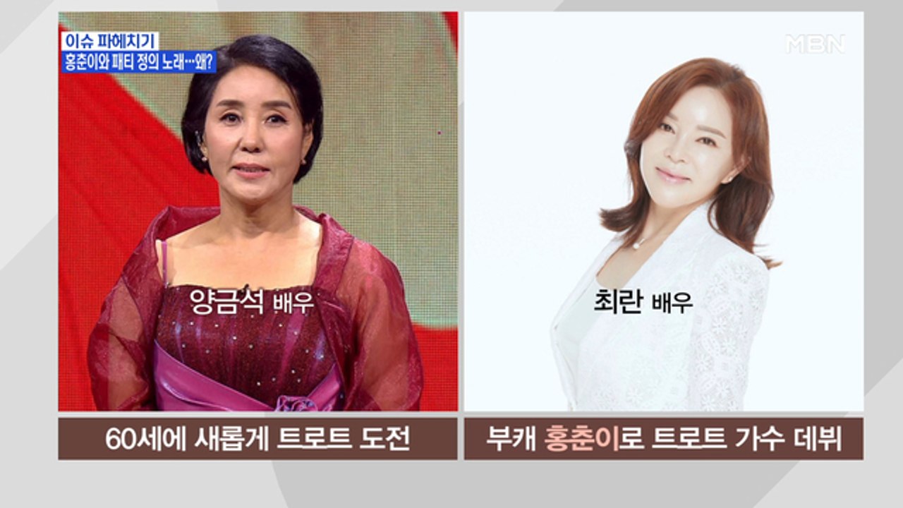 MBN 뉴스파이터-'연예계 소리꾼' 양금석과 '홍춘이' 최란의 트로트 도전