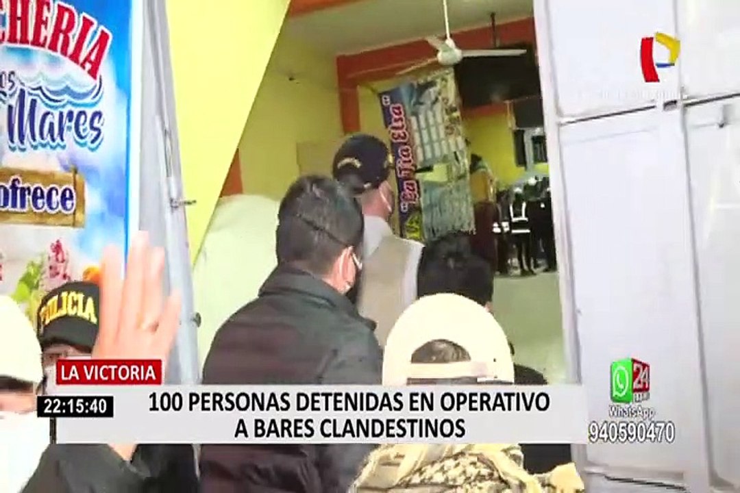La Victoria: Más de 100 personas detenidas en operativo a bares clandestinos