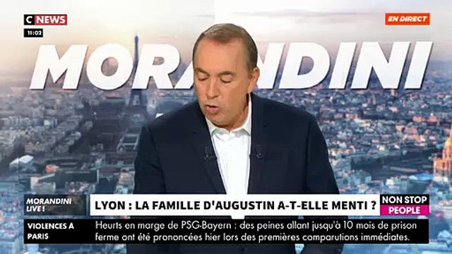 Un proche d’Augustin, le jeune homme agressé à Lyon, témoigne dans Morandini Live sur CNews : Le médecin lui a prescrit 21 jours d’ITT - VIDEO