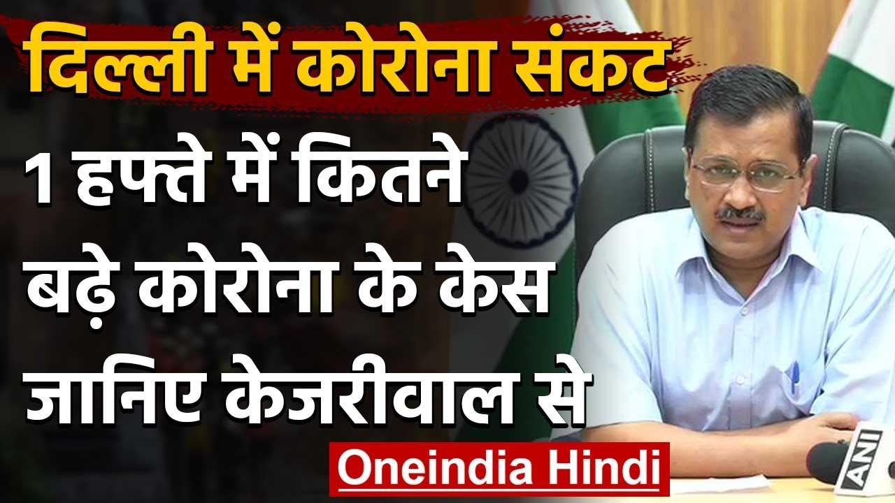 Coronavirus Delhi: Arvind Kejriwal से ही जानिए एक हफ्ते में कितना आया उछाल | वनइंडिया हिंदी