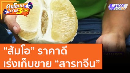 “ส้มโอ” ราคาดี! เร่งเก็บขาย “สารทจีน” [26 ส.ค. 63] คุยโขมงบ่าย 3 โมง | 9 MCOT HD