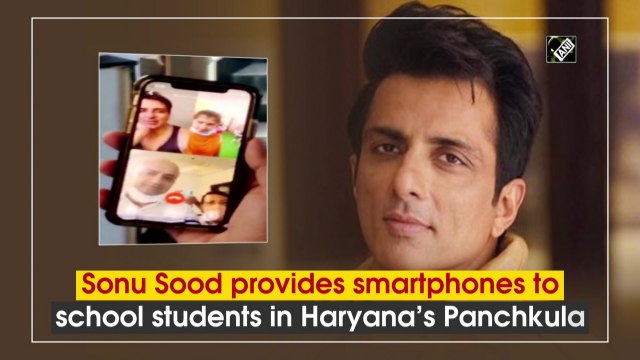 Sonu Sood provides smartphones to school students in Haryana's Panchkula