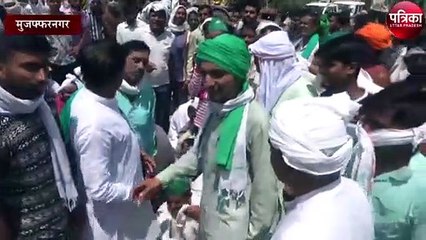 हाई टेंशन विद्युत लाइन की चपेट में आने से किसान की मौत पर हंगामा