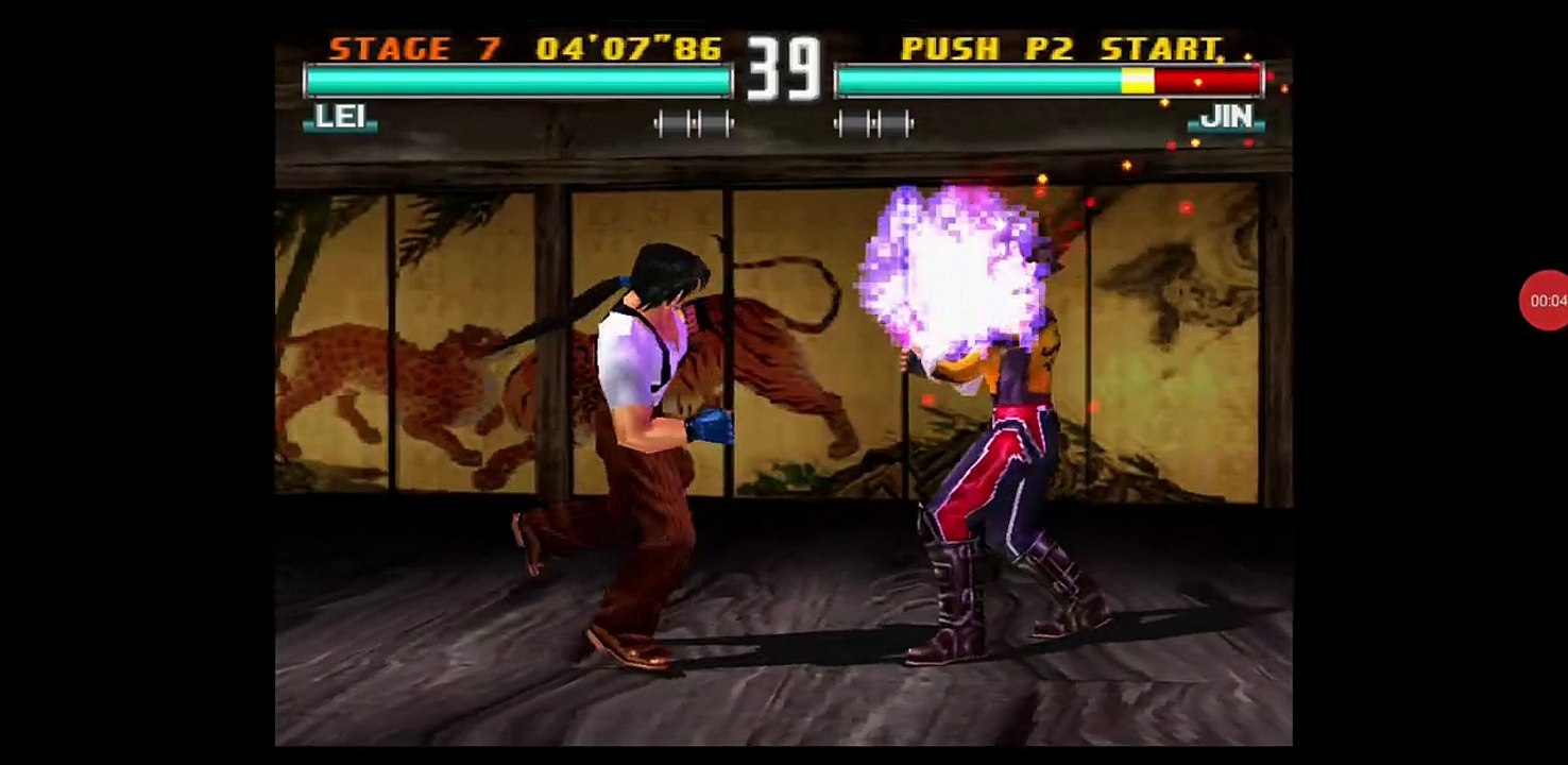 GREAT FIGHT Tekken 3 LEI vs JIN two tough men_HD