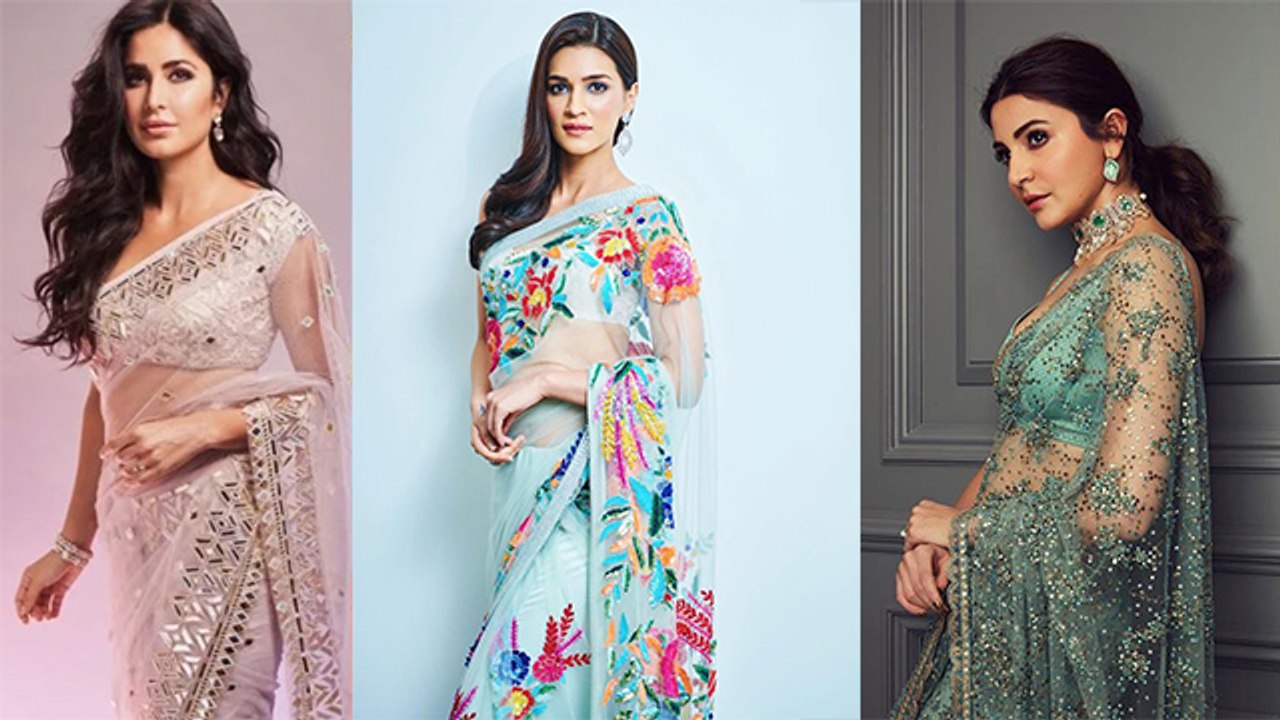 Deepika Padukone से Katrina Kaif तक इन Bollywood Actresses ने नेट की साड़ी में बरपाया कहर | Boldsky