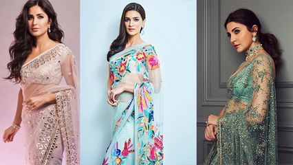 Deepika Padukone से Katrina Kaif तक इन Bollywood Actresses ने नेट की साड़ी में बरपाया कहर | Boldsky