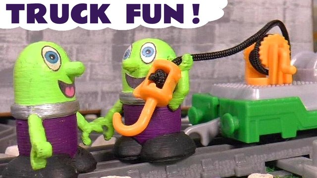 Funny Funlings Truck Fun with Disney Cars Lightning McQueen and Mater with Thomas and Friends in this Family Friendly Full Episode English Toy Story for Kids from Kid Friendly family Channel Toy Trains 4U