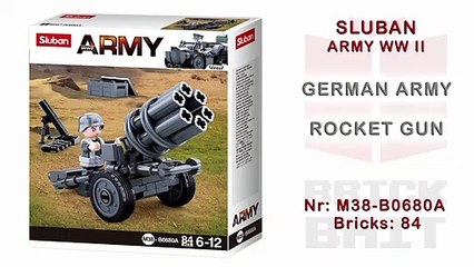 [Sluban] German Army Rocket Gun - Speedbuild (M38-B0680A)
