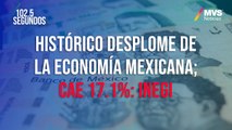 Histórico desplome de la economía mexicana; cae 17.1%: INEGI