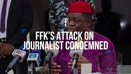 Watch Femi Fani-Kayode's ugly attack on journalist at press conference