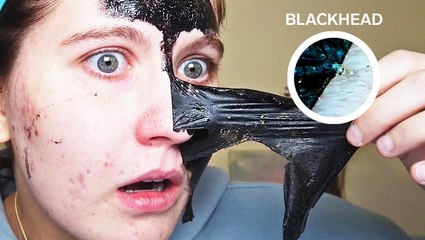 This charcoal peel-off mask claims to unclog pores and even texture
