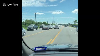 Texas residents evacuate as Hurricane Laura looms