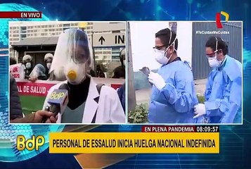 Personal de Essalud inicia huelga nacional indefinida