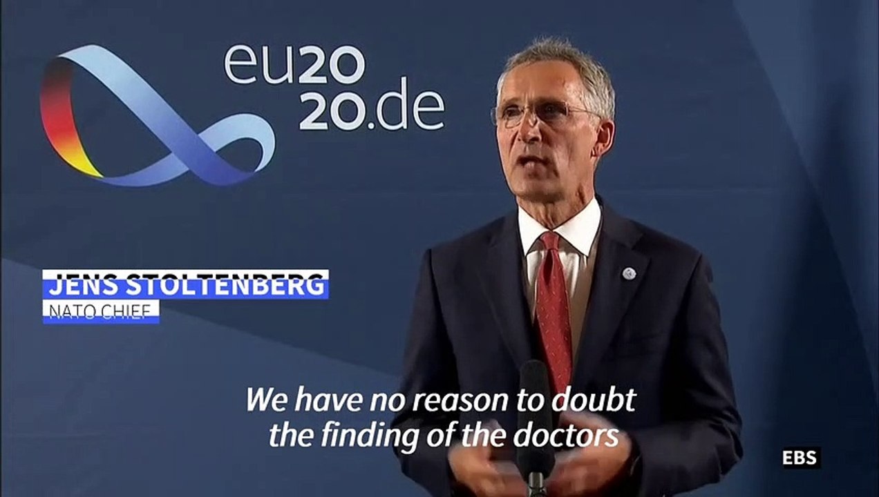NATO chief backs calls for 'transparent' Navalny probe