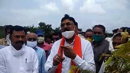 बैरसिया: कृषि मंत्री कमल पटेल ने फसल के नुकसान का लिया जायजा