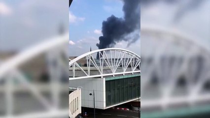 Birmingham fire: Thick black smoke rises above city - latest updates