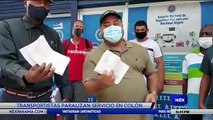 Transportistas paralizan servicio en Colón - Nex Noticias