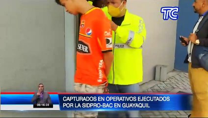 Cuatro sujetos capturados en operativo de la Sidpro-Bac en el norte de  Guayaquil