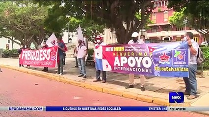 Frenadeso realiza piqueteo frente a la Cancillería de Panamá  - Nex Noticias