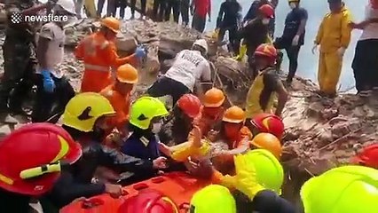 4-year-old rescued after building collapse killing at least 11 in western India