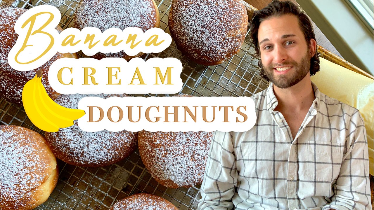 Banana Cream Donuts